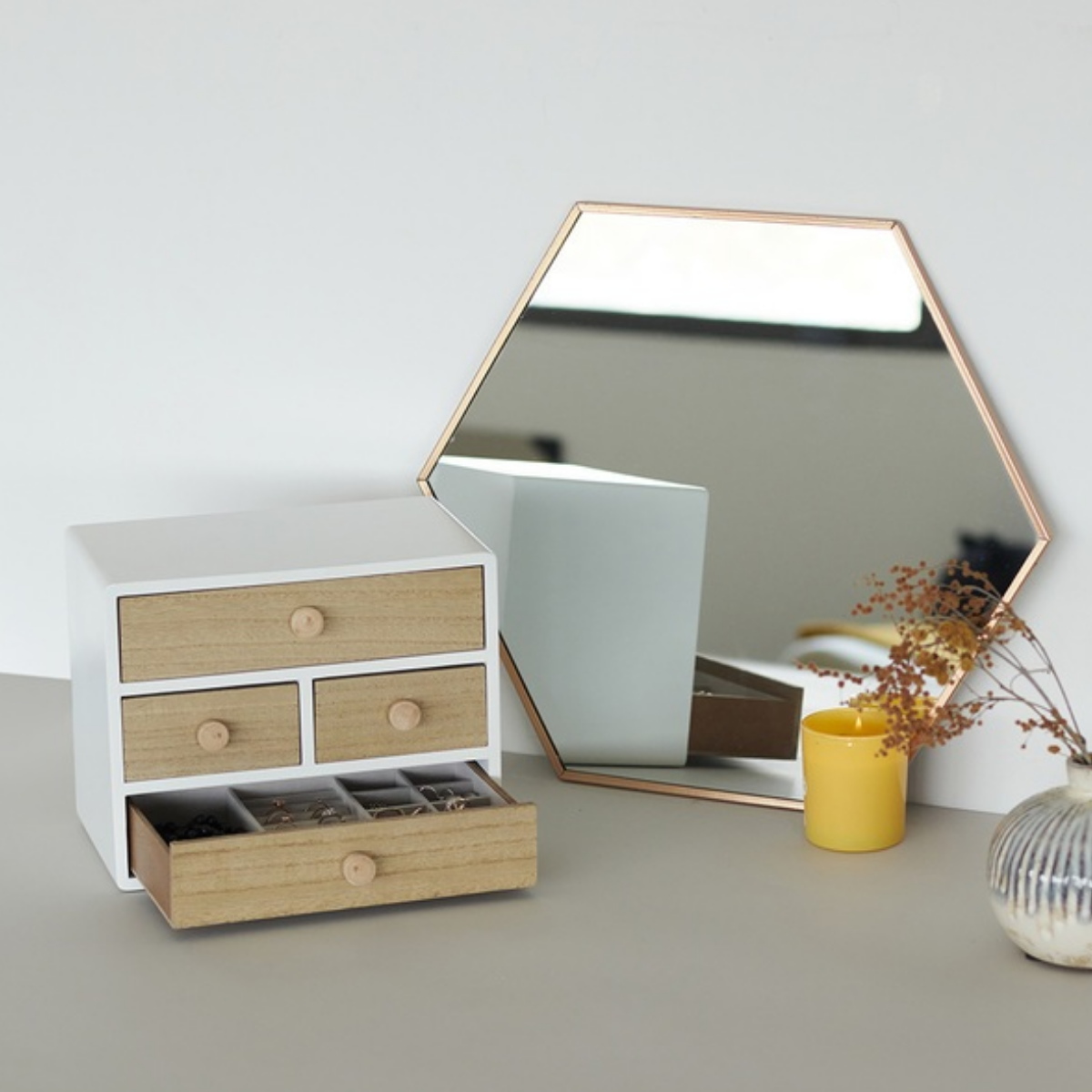 Coffret à bijoux en bois